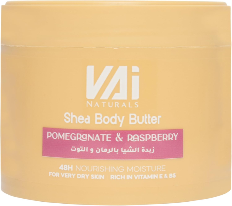 Body Shop Shea Butter Pomegranate & Raspberry Cream VAI Naturals 300ml