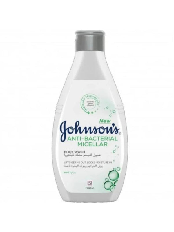 Johnson's Refreshing Body Wash with Mint - Antibacterial, Cleansing, 400ml