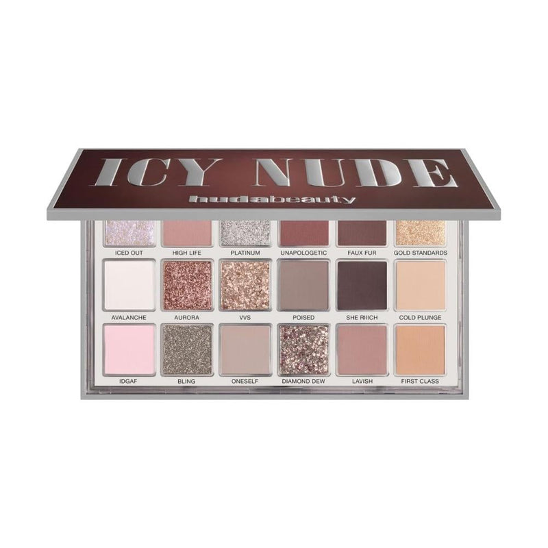 Huda Beauty Essie Nude Eyeshadow Palette, 18 Shades