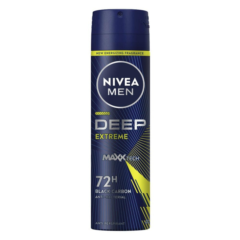 Nivea Mens Deodorant Spray Deep Extreme High Performance 150ml