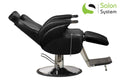 Salon System Black Men's Barber Chair B88087 - Hydraulic, Reclining