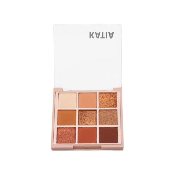 Katia Eyeshadow Palette 03 Sweet Talk, 9 Shades, Matte and Shimmer
