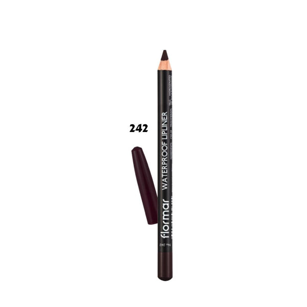 Flormar Waterproof Lip Liner 242 Deep Bordeaux Long-Lasting Pencil