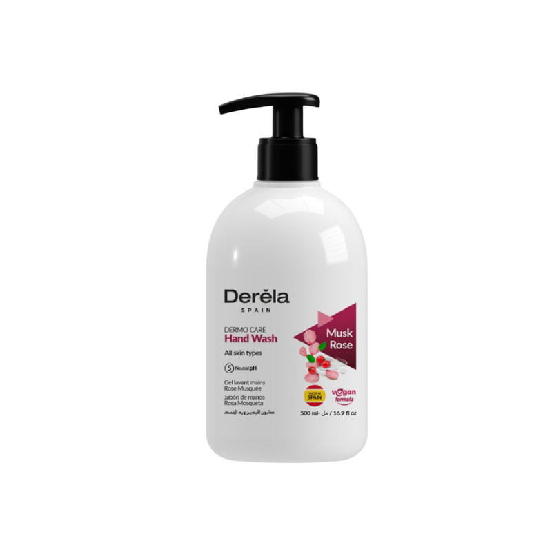 Derela Spain Liquid Hand Soap Rose Musk Scented Moisturizing 500ml