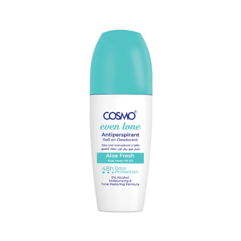Cosmo Aloe Vera Roll-On Deodorant, 48-Hour Protection, 50ml