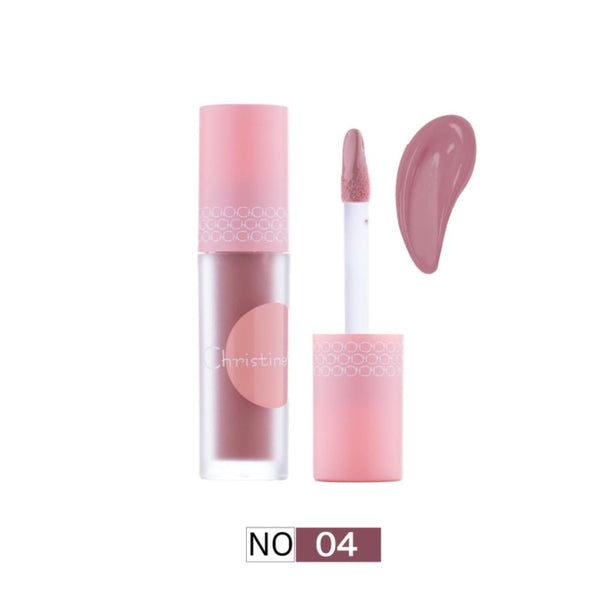 Christine Lip Gloss 04, Moisturizing, Anti-Dryness, Long-Lasting Shine