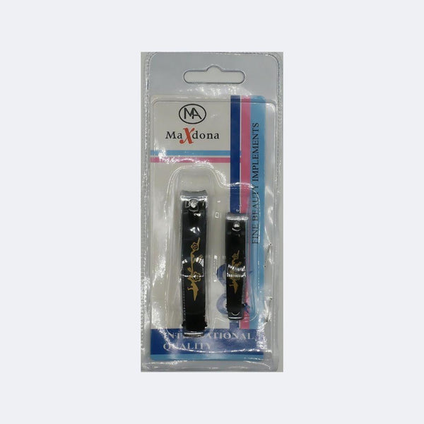 Maxdona Nail Clippers Set Stainless Steel 2-Piece Ergonomic Design