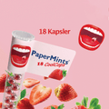 Breath Freshening Beads Strawberry Cool Caps Papermints 18 Count