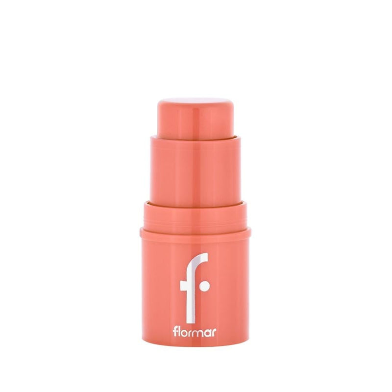 Flormar Stick To Go Blush in 01 Peachy Glam, Creamy Formula with Vitamin E & Shea Butter
