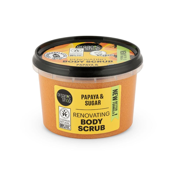 Best Body Exfoliating Scrub Renovating Papaya Organic Shop 250ml
