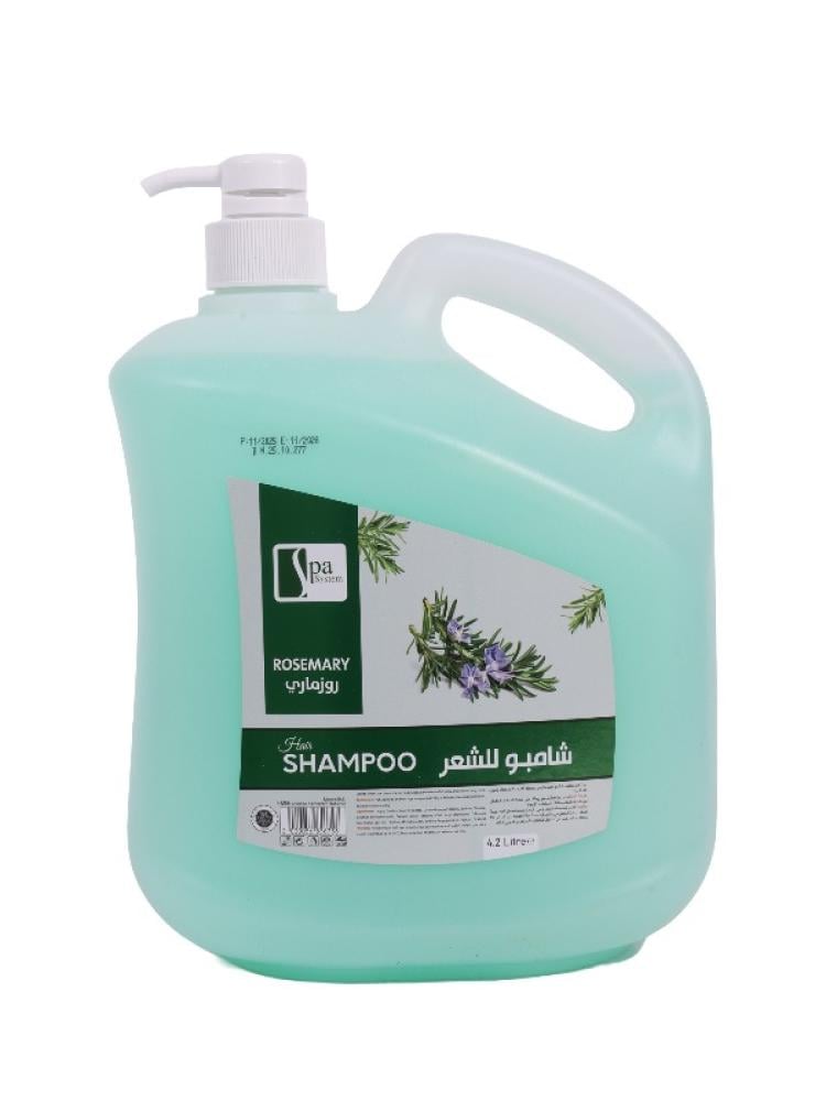 Spa System Rosemary Shampoo - Nourishes Scalp for Thicker Hair, 1 Gallon