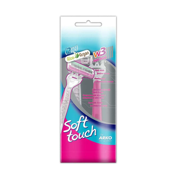 Best Women's Razors Triple Blade Aloe Vera Argan ARKO 2-Pack