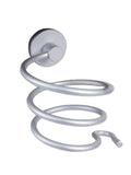 Salon System Spiral Wall Mount Hair Dryer Holder - Silver - 13cm