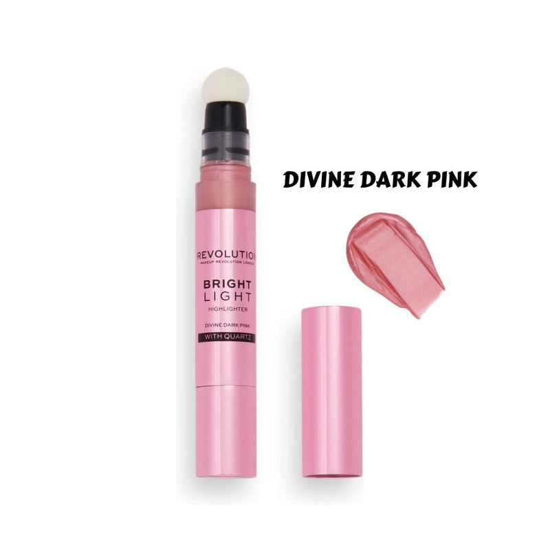 Revolution Bright Light Liquid Highlighter Quartz Infused Dark Pink 3ml