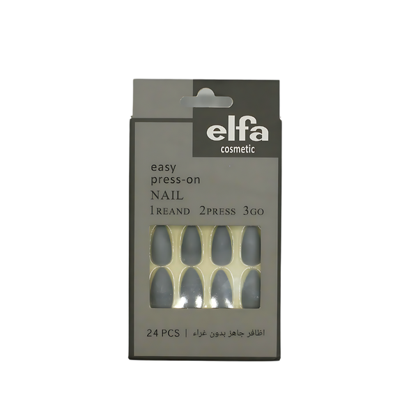 Luca Artificial Nails Self-Adhesive Oval Shape, 24 Count, 10 Sizes