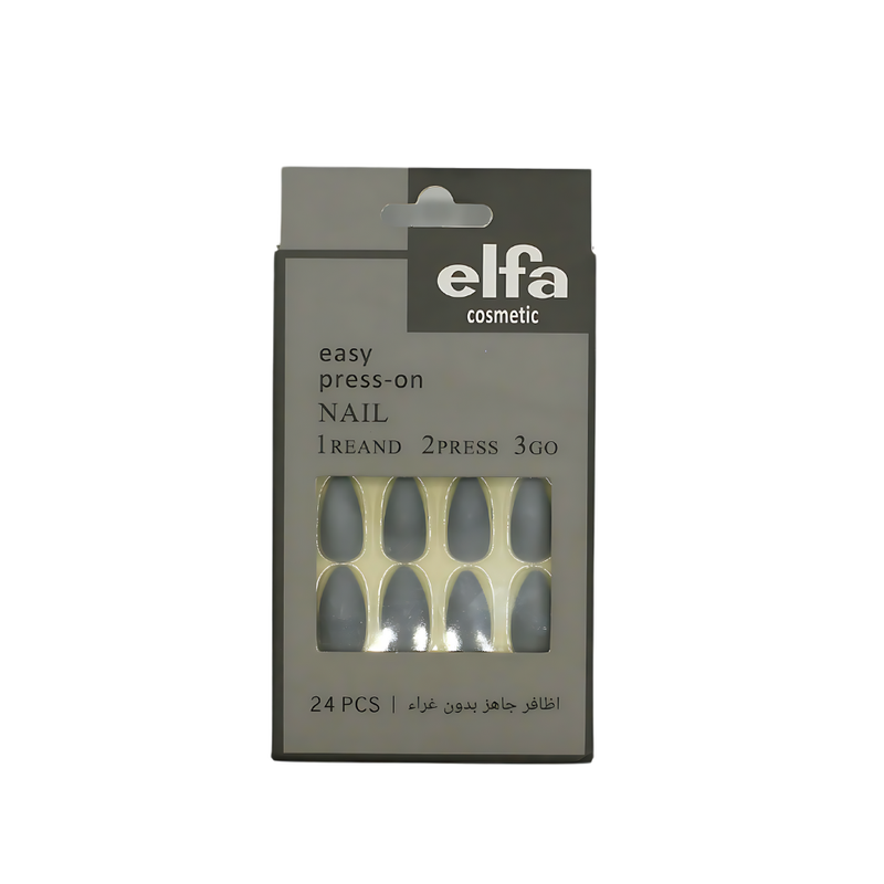 Luca Artificial Nails Self-Adhesive Oval Shape, 24 Count, 10 Sizes