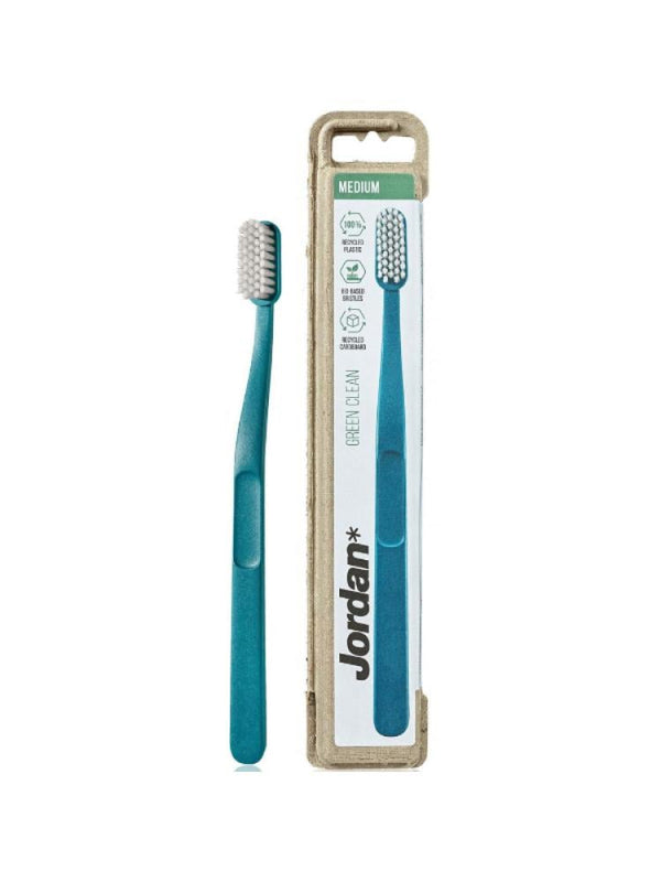 Jordan Green Clean Kids Toothbrush Medium, Assorted Colors