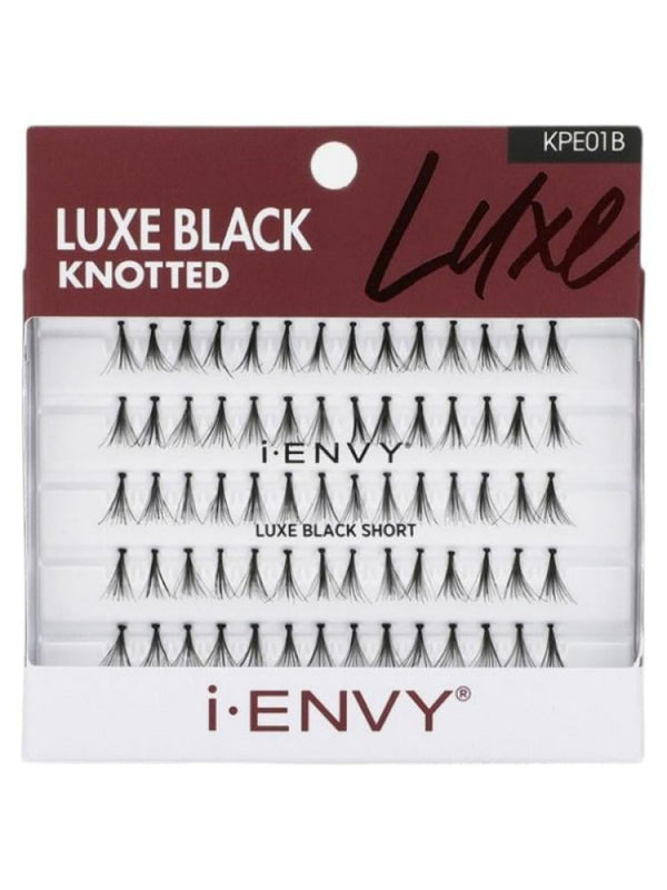 Kiss Eye Envy Luxe Black Short Knotted Eyelashes - 70 Pieces
