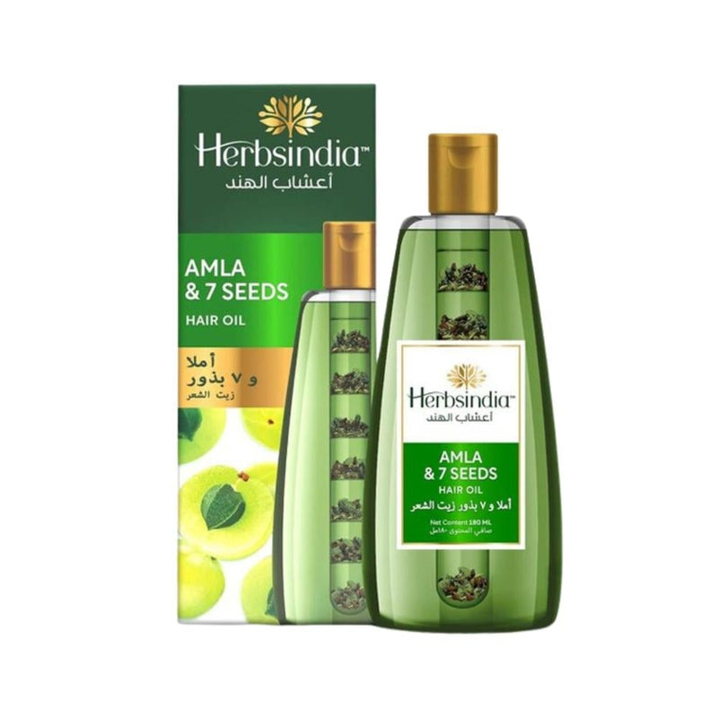 Herbsindia Amla & 7 Seed Hair Oil for Thicker, Fuller Hair, 180ml