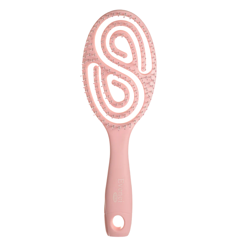 Detangling Hairbrush Flexible Bristles Gentle Scalp Care Eveni 9504