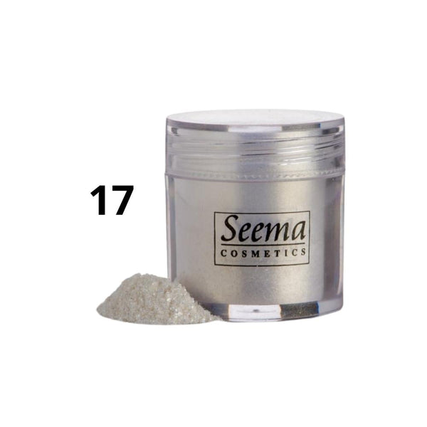 Seema Cosmetics Glitter Eye Powder Shimmery Eyeshadow Long-Lasting 17