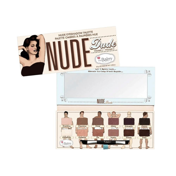 The Balm Nude Dude Eyeshadow Palette Vol 2, 12 Earthy Shades