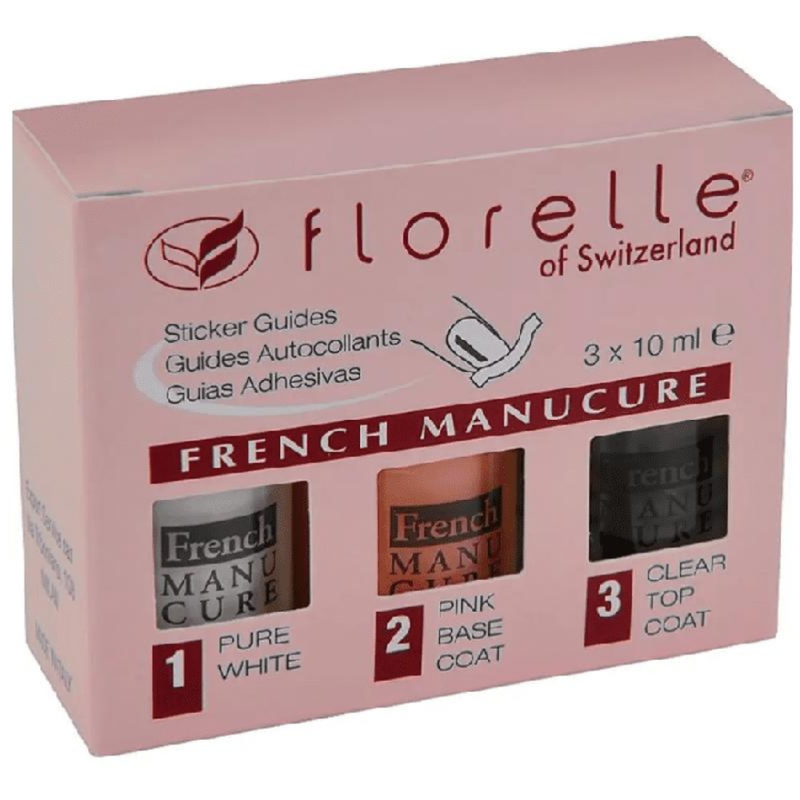 Florelle French Nail Polish Set - 3 x 10 ml