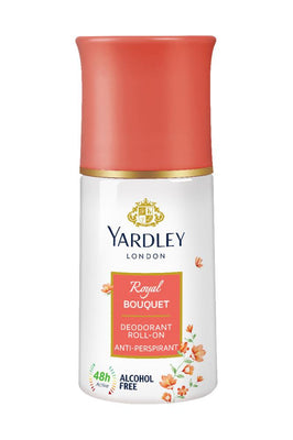 Yardley Royal Bouquet Deodorant Roll - Fresh Scent - All-Day Protection 50ml