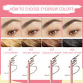 Pink Flash Waterproof Eyebrow Pencil with Built-In Brush