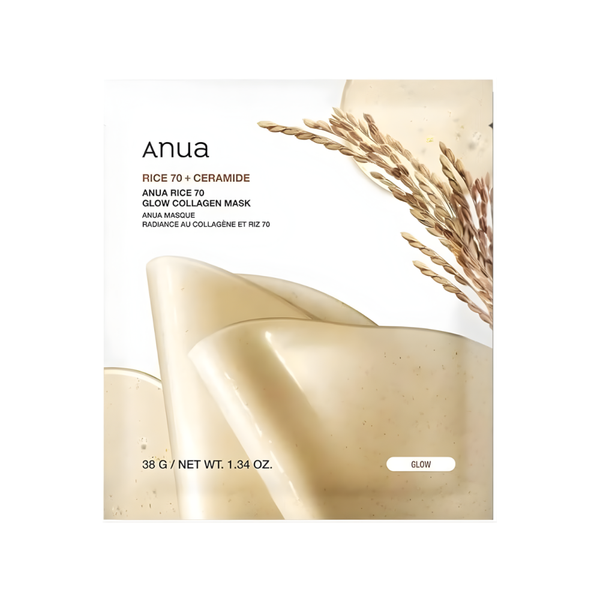 Anua Rice Glow Collagen Hydrogel Mask 25ml Rice Water Extract