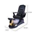Salon System Massage Chair with Jacuzzi Tub - Black