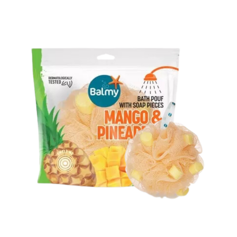 Balmy Bath Loofah with Mango and Pineapple Soap Bars