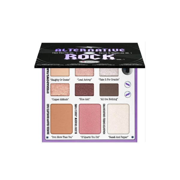The Balm Rock Volume 1 Alternative Eyeshadow Palette with Blush, Bronzer, Highlighter