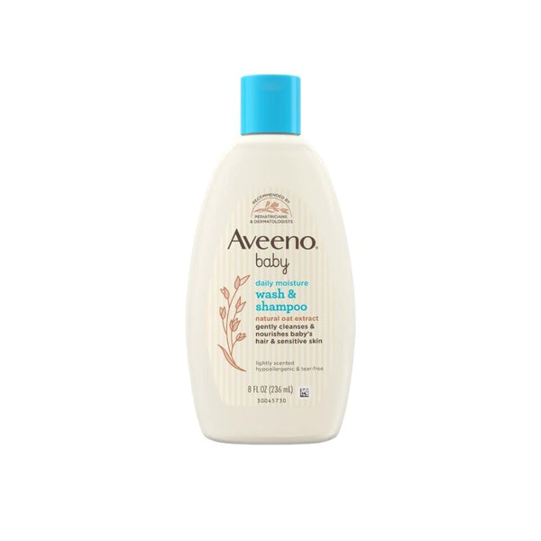 Aveeno Baby Wash & Shampoo with Natural Oat Extract, Tear-Free, 236ml