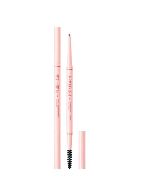 Pink Flash Eyebrow Pencil with 1mm Tip for Precise Strokes - Smudge-Proof
