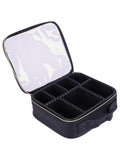 Salon System Black Cosmetic Bag with Gold Trim - 26cm x 24cm