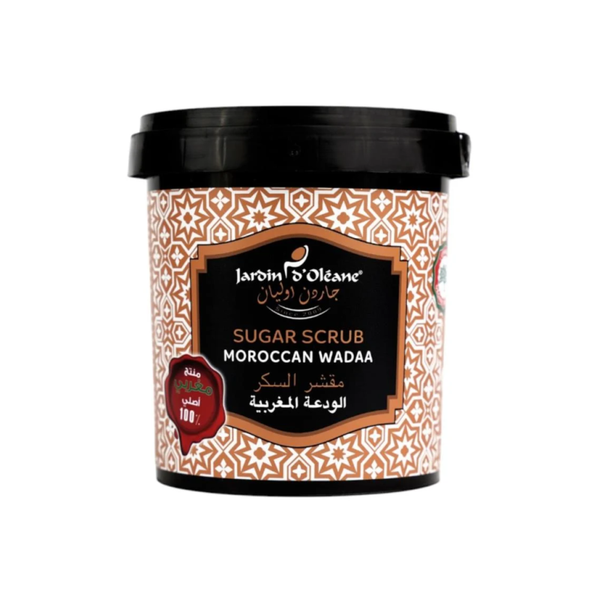 Moroccan Cowrie Sugar Scrub Exfoliating Brightening Jardin Éléon 600g