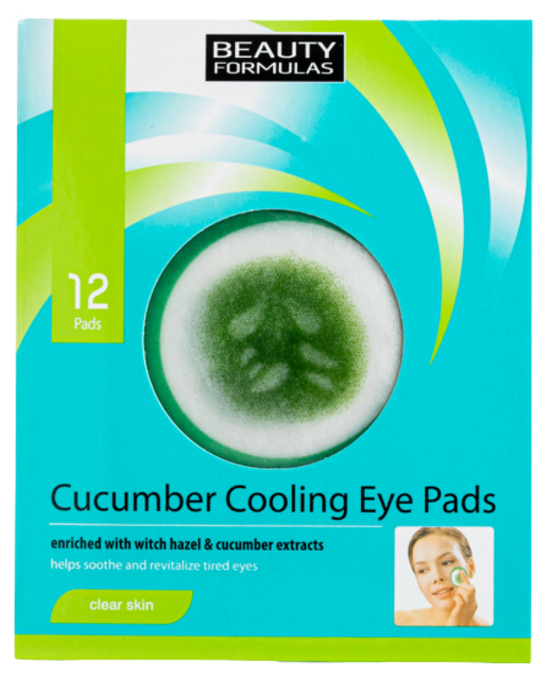 Beauty Formulas Cooling Cucumber Eye Pads - Hydrate & Refresh