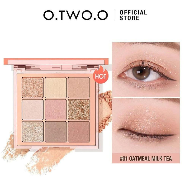 Best Matte Eyeshadow Palette Neutral Oatmeal Milk Tea O.TWO.O 10g