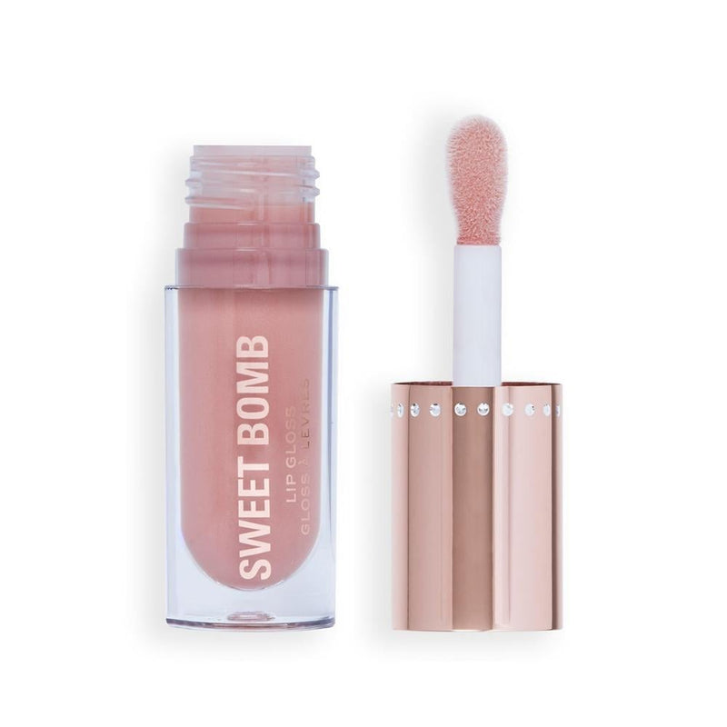 Lip Plumper Gloss Strawberry Swirl Nude Vitamin E Revolution Makeup 5.5ml