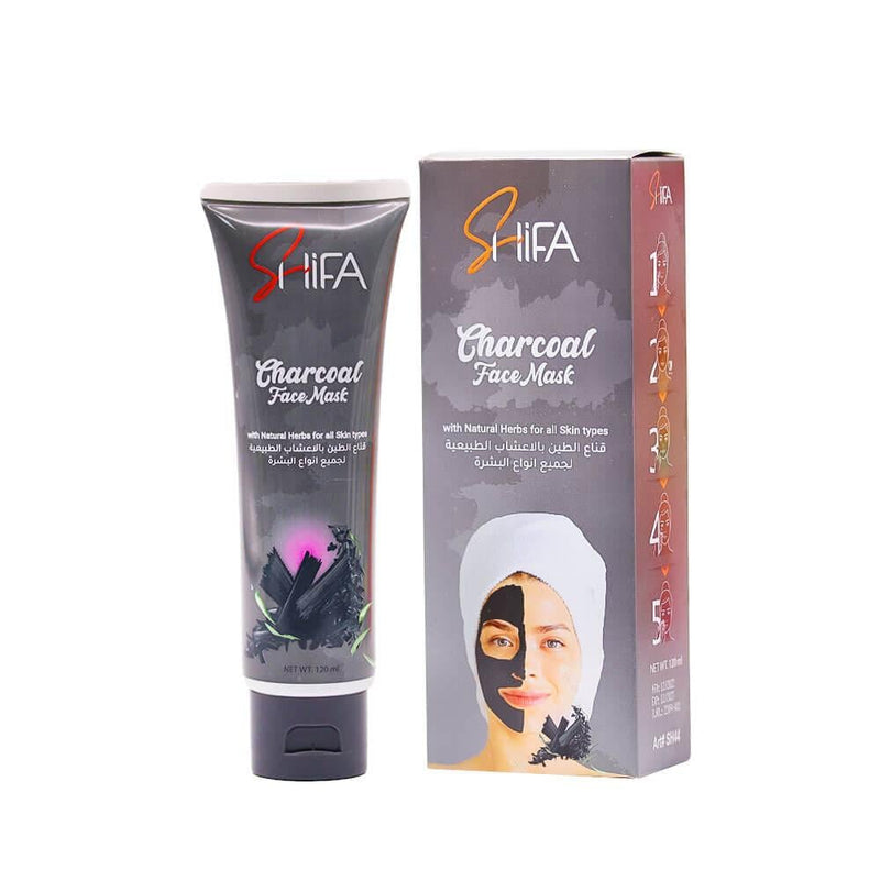 Charcoal Face Mask Detoxifying Peel Off Shifa 120ml