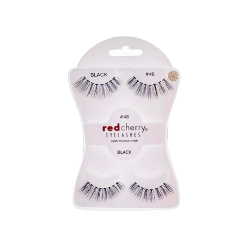 Red Cherry False Eyelashes #48 Medium Natural Look 2 Pack