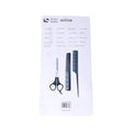 Salon System BK23-393 Hair Comb and Scissors Set