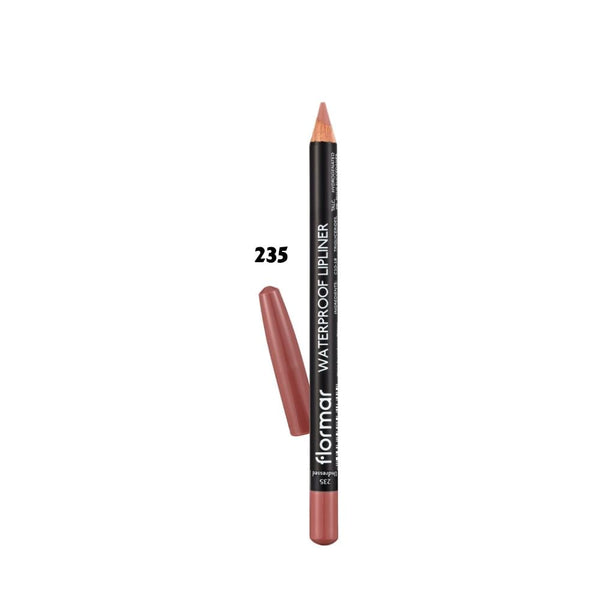 Flormar Waterproof Lip Liner 235 Undressed, Long-Lasting Lip Contouring