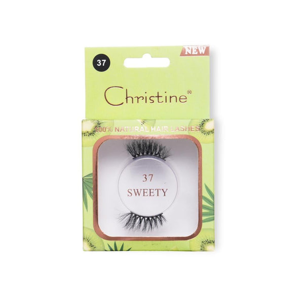 Christine Sweetie Natural Hair Eyelashes No. 37 Flexible Cotton Band