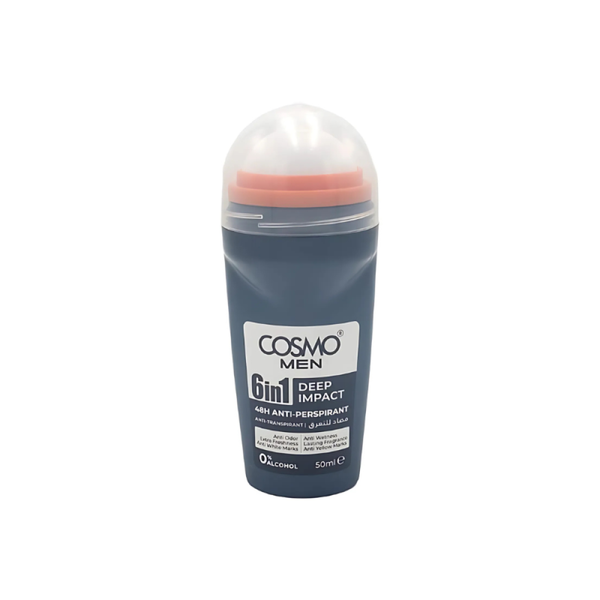 Cosmo Deep Impact 6-in-1 Men's Deodorant Alcohol-Free 50ml