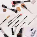 Makeover22 Nude Dreamer Makeup Brush Set, 14-in-1 Double-Ended Tools