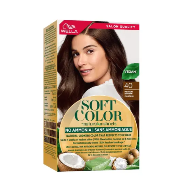 Best Brown Hair Dye Ammonia-Free Medium Brown 40 Wella Soft Color