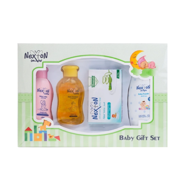 Nexton Newborn Baby Gift Set - Shampoo 65ml, Lotion 65ml, Powder 50ml