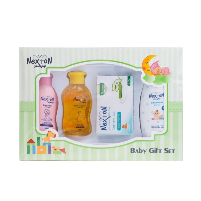 Nexton Newborn Baby Gift Set - Shampoo 65ml, Lotion 65ml, Powder 50ml